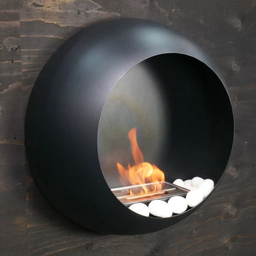 24 White Ceramic Pebbles for Bioethanol Fireplaces