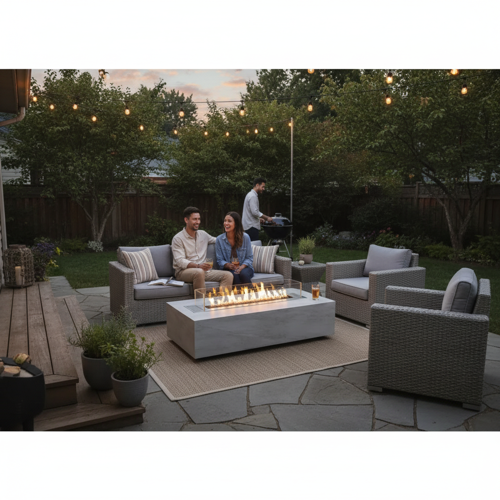 Planika Fires Cabo Table Kreta Bioethanol Fireplace for Indoor & Outdoor
