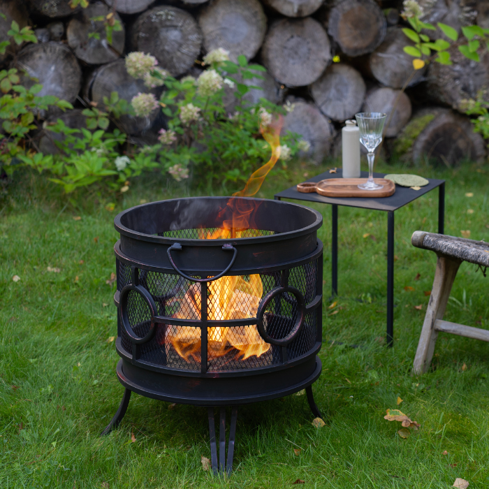 HEAT Tynset Fire Pit – Bronze Effect Garden Basket