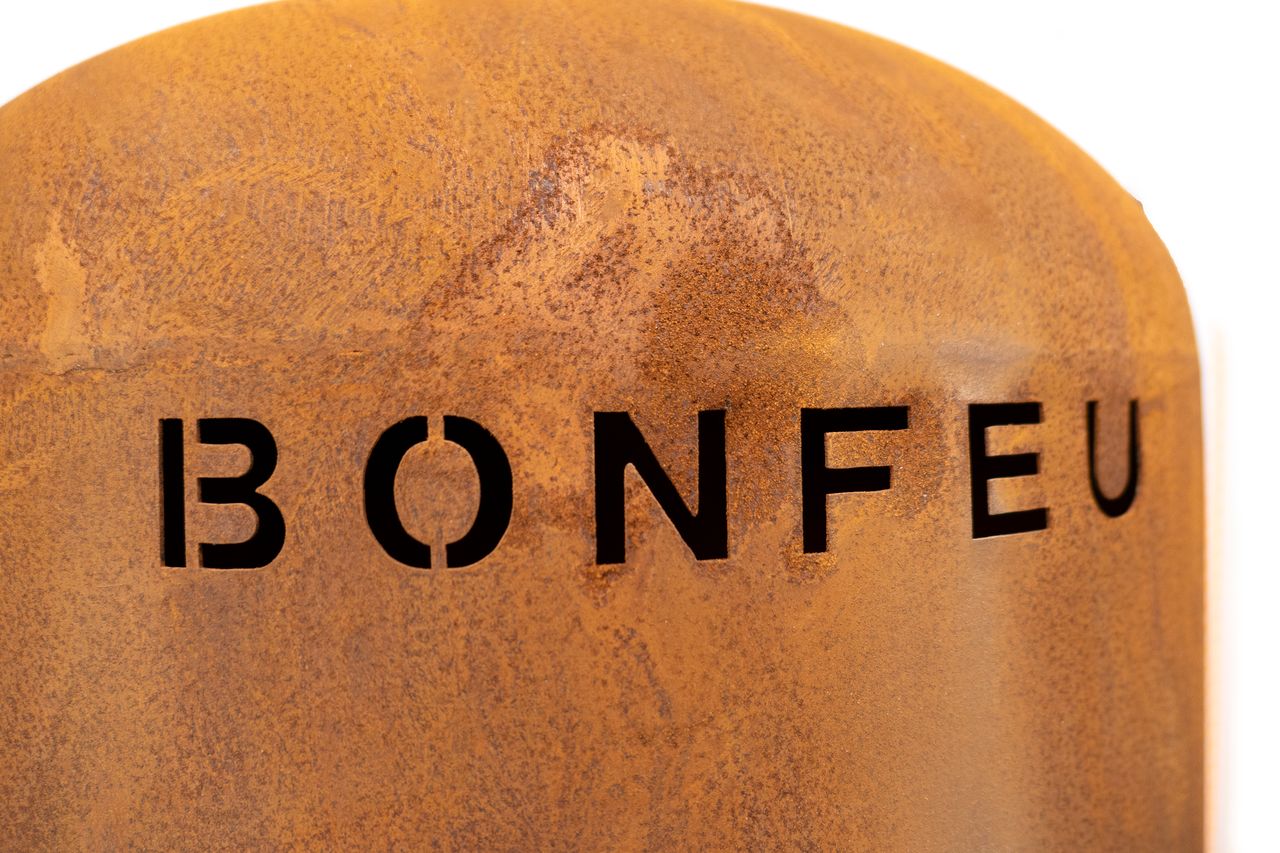 BonFeu, BonBono, Outdoor Fireplace and Grill, Rust