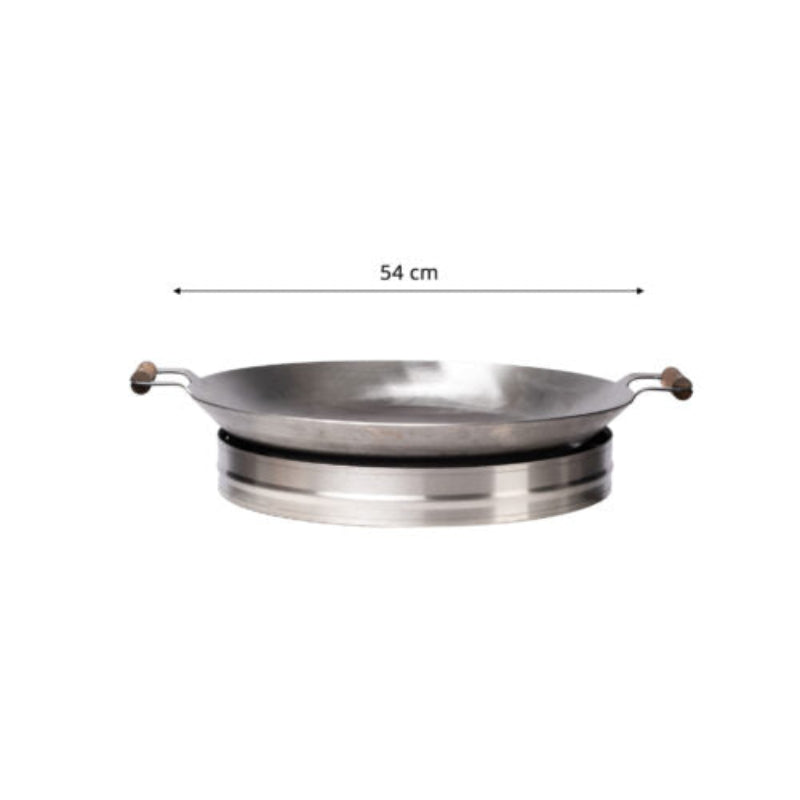 GrillSymbol WS 545 Inox CAT Cataplana Pan with Adapter 54 cm
