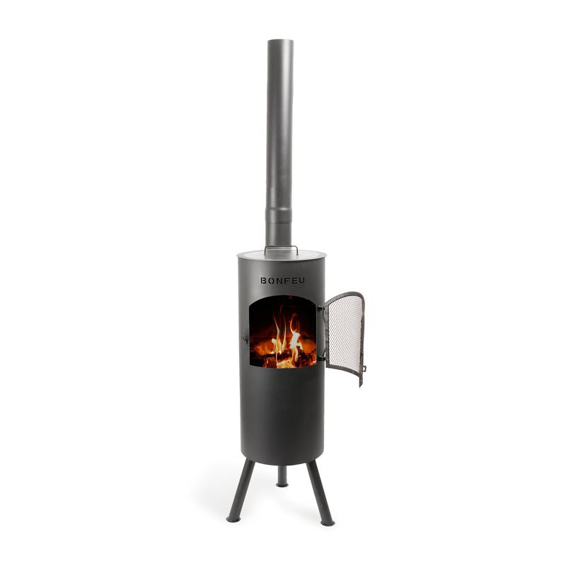 BonFeu, BonGiano LP, Outdoor Fireplace, Black