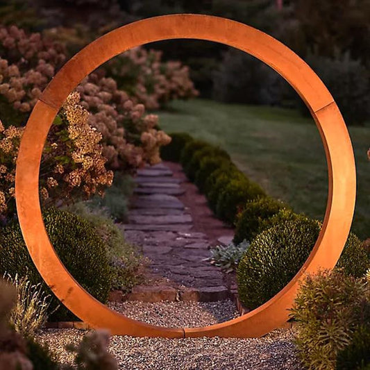 Why Corten Steel Moongates Are Transforming British Commercial Spaces