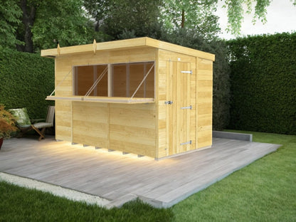 Madagascar 10ft x 8ft Timber Outdoor Bar – Garden Entertaining Hub