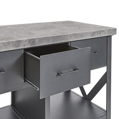 Trolley XL Outdoor Serving and Prep Station with Drawers and Large Workspace