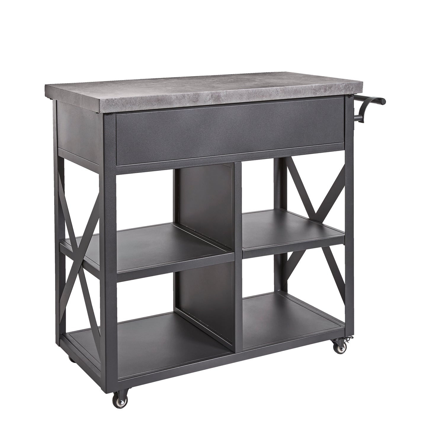 Trolley XL Outdoor Serving and Prep Station with Drawers and Large Workspace