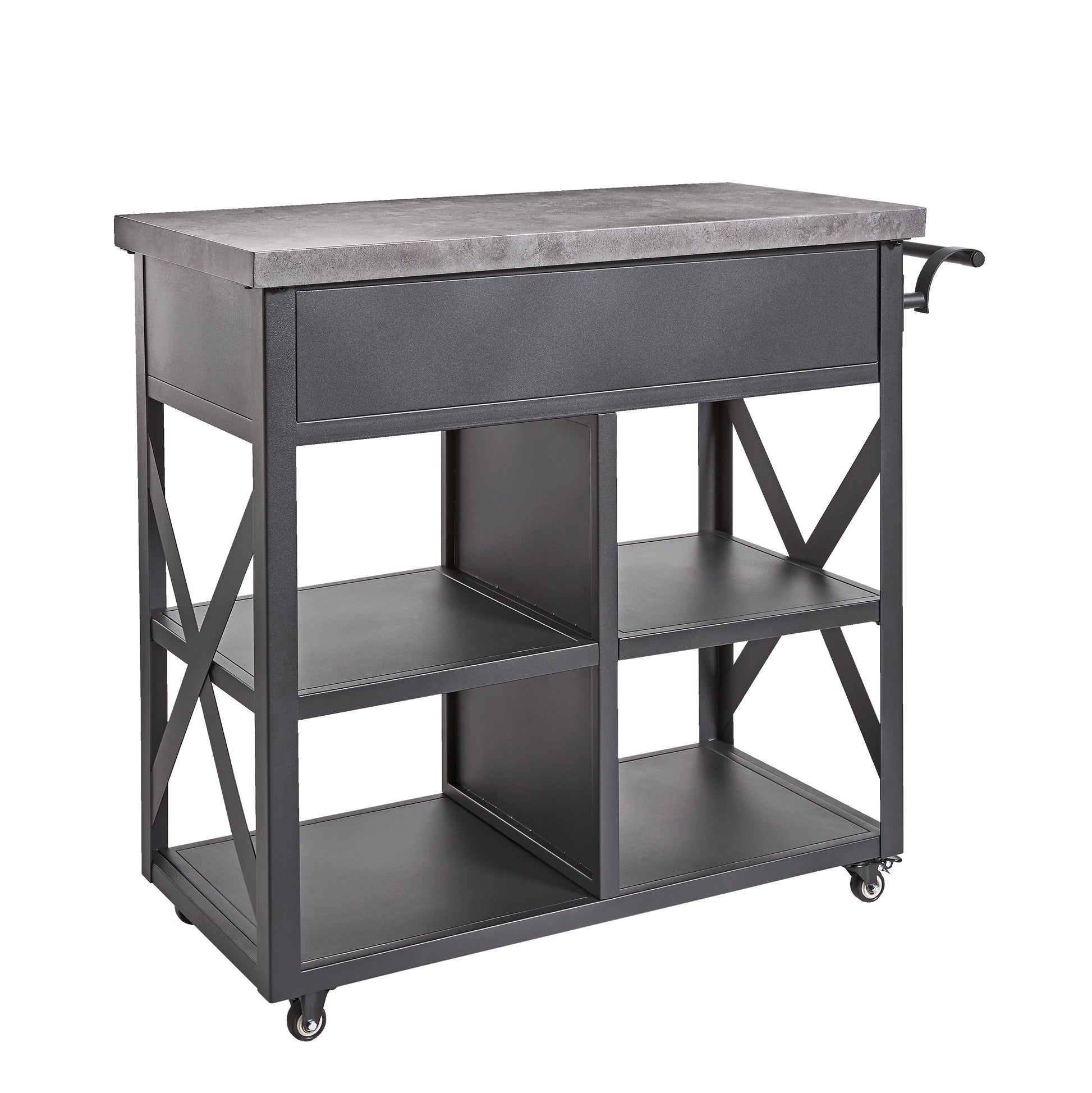 Trolley XL Outdoor Serving and Prep Station with Drawers and Large Workspace