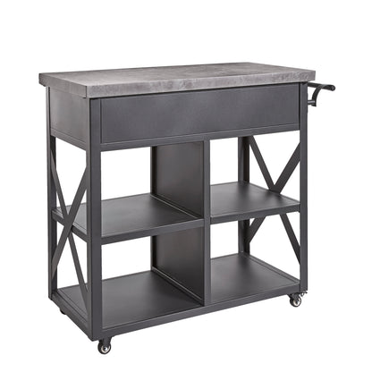 Trolley XL Outdoor Serving and Prep Station with Drawers and Large Workspace