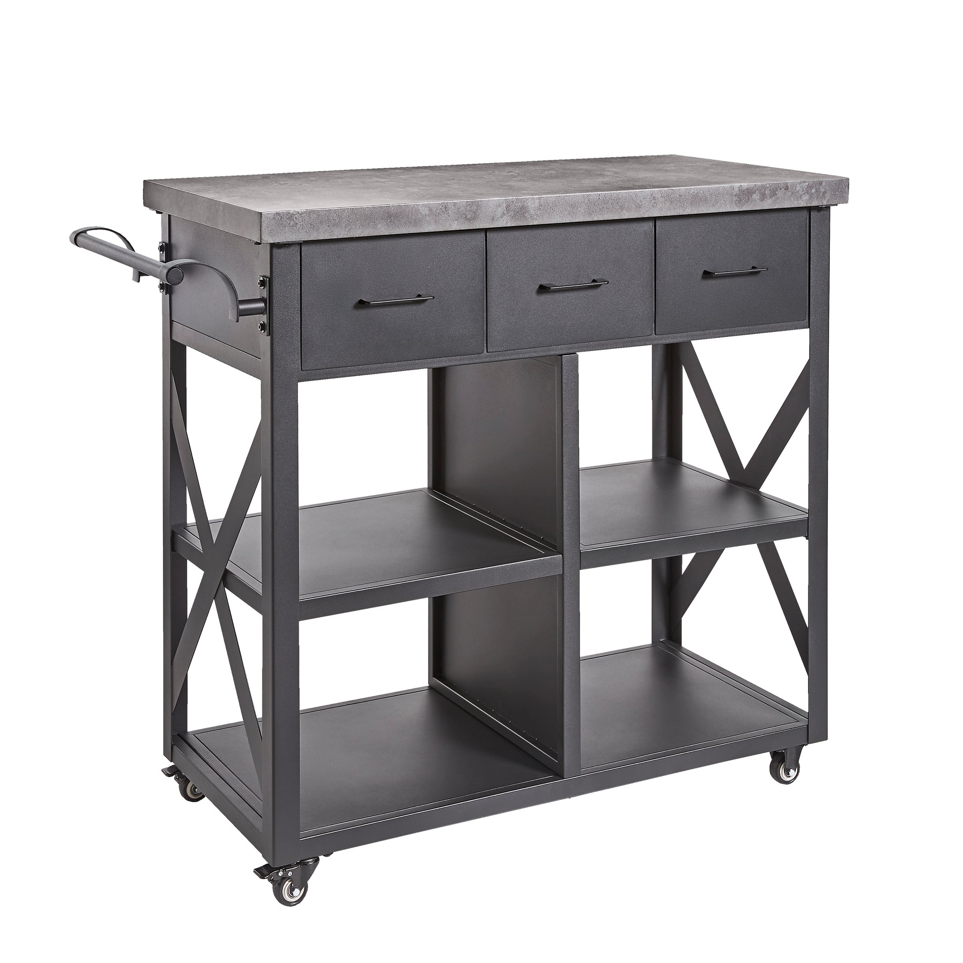 Trolley XL Outdoor Serving and Prep Station with Drawers and Large Workspace