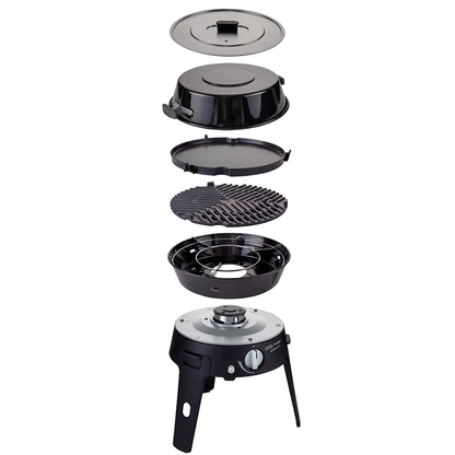 Cadac Safari Chef 30 LP Deluxe Pro QR Portable Gas BBQ with GreenGrill Plates