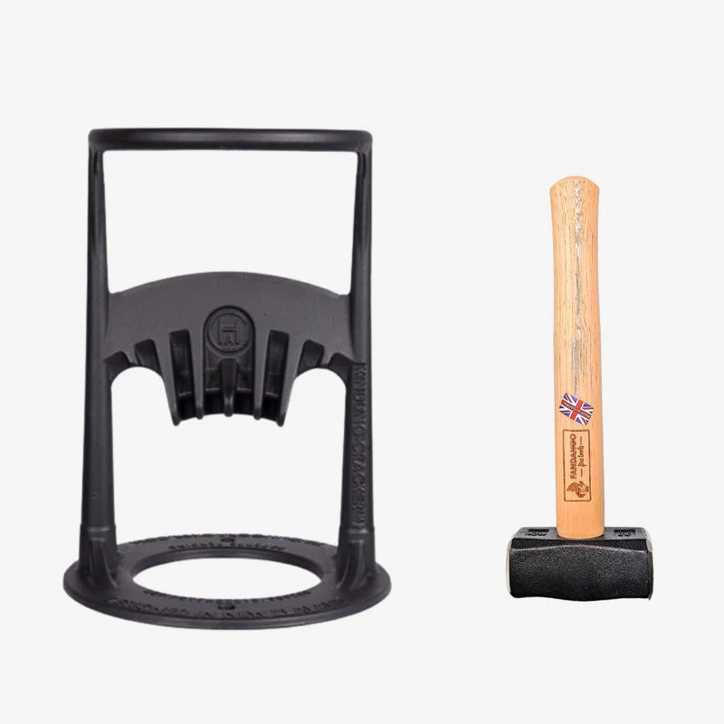 Kindling Cracker Original Bundle – Firewood Splitter Set with Hammer & Firelighters