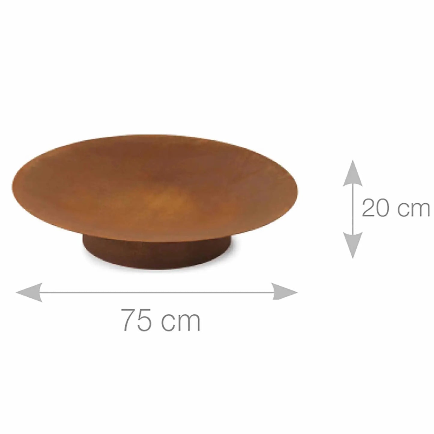Martinsen 9400 Fire Pit 75 cm Cor Ten Steel Garden Fire Pit