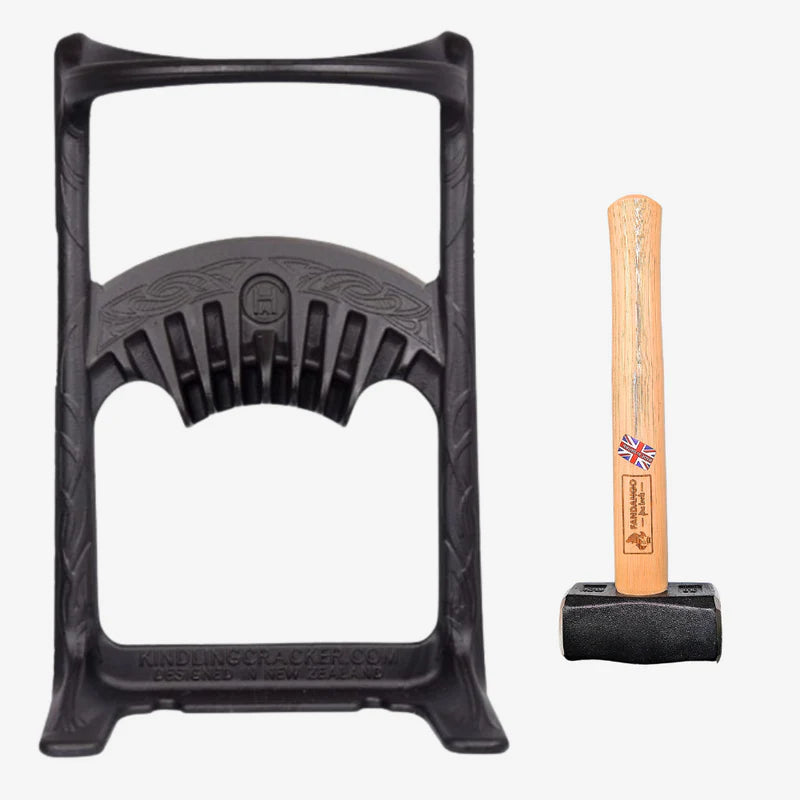 Kindling Cracker King Bundle – Large Cast Iron Firewood Splitter Set