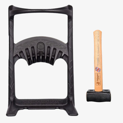 Kindling Cracker King Bundle – Large Cast Iron Firewood Splitter Set