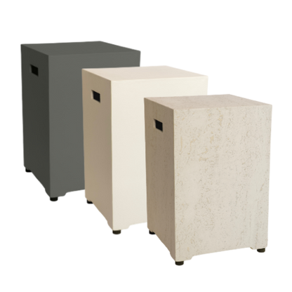 Happy Cocooning, Square Gas Bottle Enclosure, Composite -  Travertine