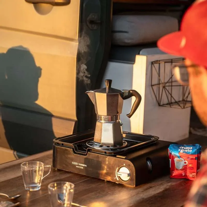 Cadac Van Cook Pro FFD Deluxe Portable Gas Stove for Campervans with Grill Plates
