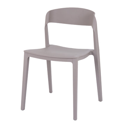 Zen Stone Dining Chair | Modern Indoor & Outdoor Plastic Garden Chair