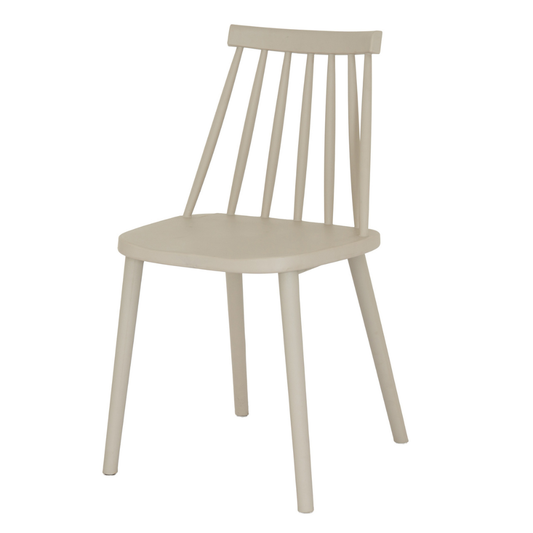Kyra Putty Grey Outdoor Dining Chair | Weather Resistant Garden Patio Chair