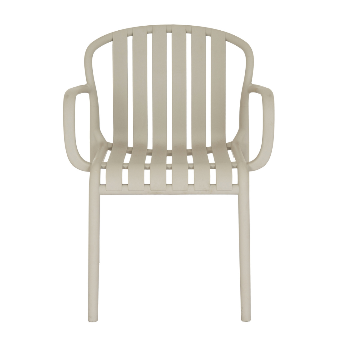 Axis Putty Grey Outdoor Carver Chair | Weather Resistant Garden Dining Chair