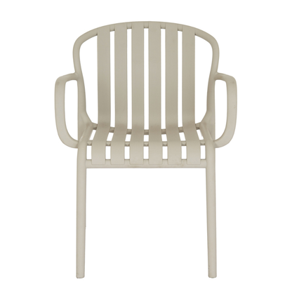 Axis Putty Grey Outdoor Carver Chair | Weather Resistant Garden Dining Chair