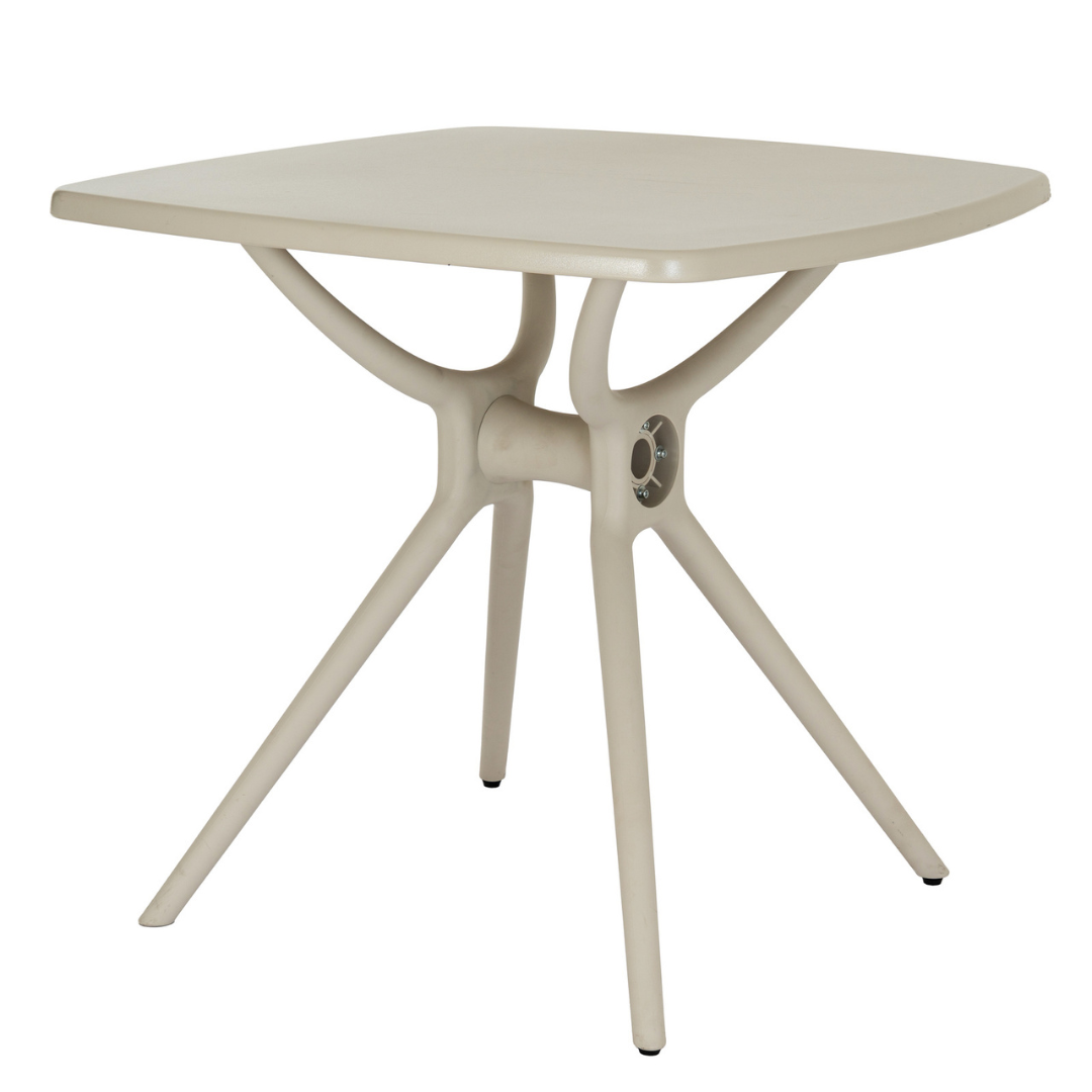 Alto Putty Grey Outdoor Dining Table | Weather Resistant Garden Table for 4