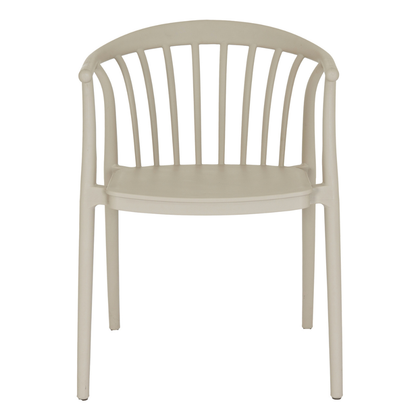 Echo Putty Grey Outdoor Dining Chair | Weather Resistant Garden Patio Chair