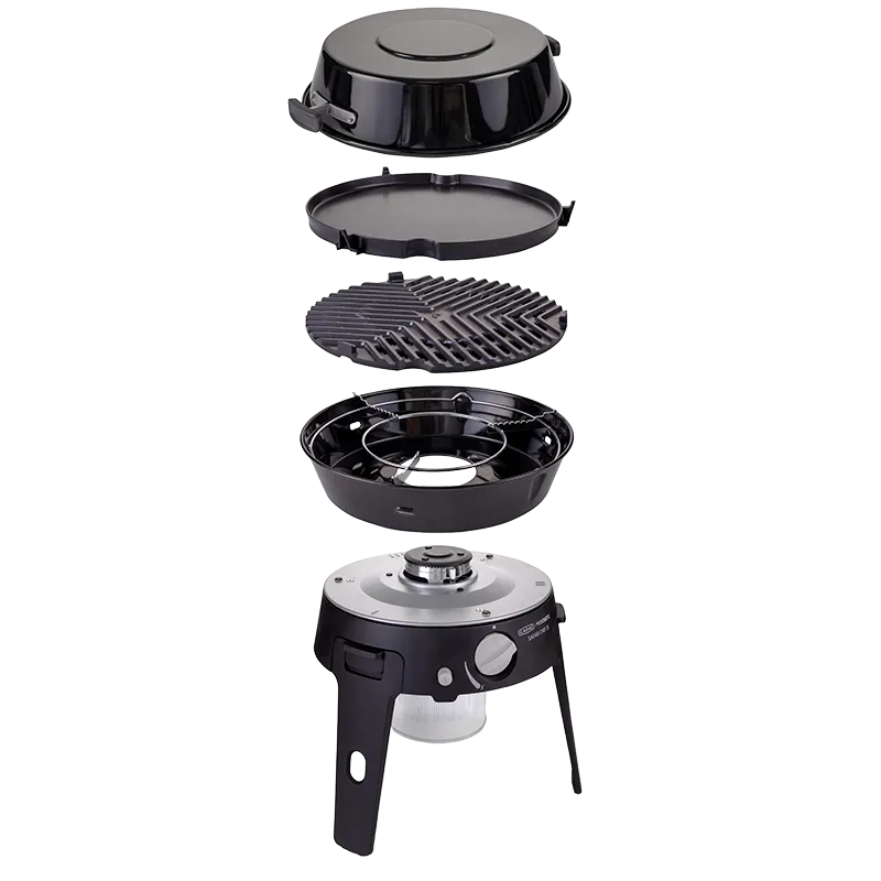 Cadac Safari Chef 30 HP Deluxe Portable Gas BBQ for Threaded Gas Cartridges