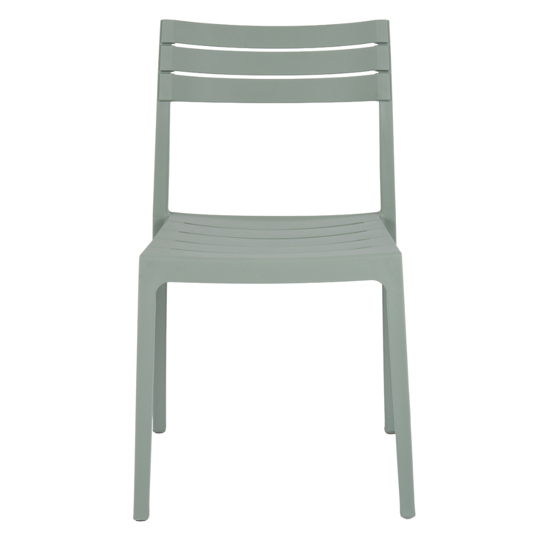 Aura French Grey Outdoor Dining Chair | Weather Resistant Garden & Patio Seating