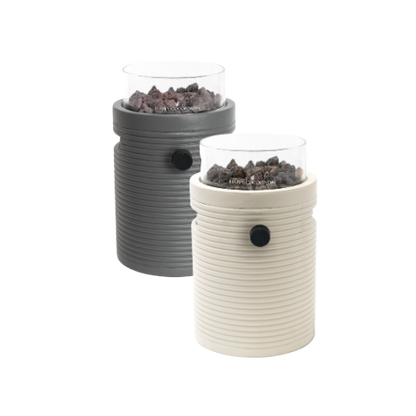 Happy Cocooning, Lumi Groove, Gas Tabletop Burner  Composite - Oyster beige