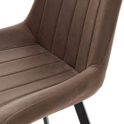 Malmo Coffee Dining Chair – Sleek Faux Leather Dining & Lounge Seating