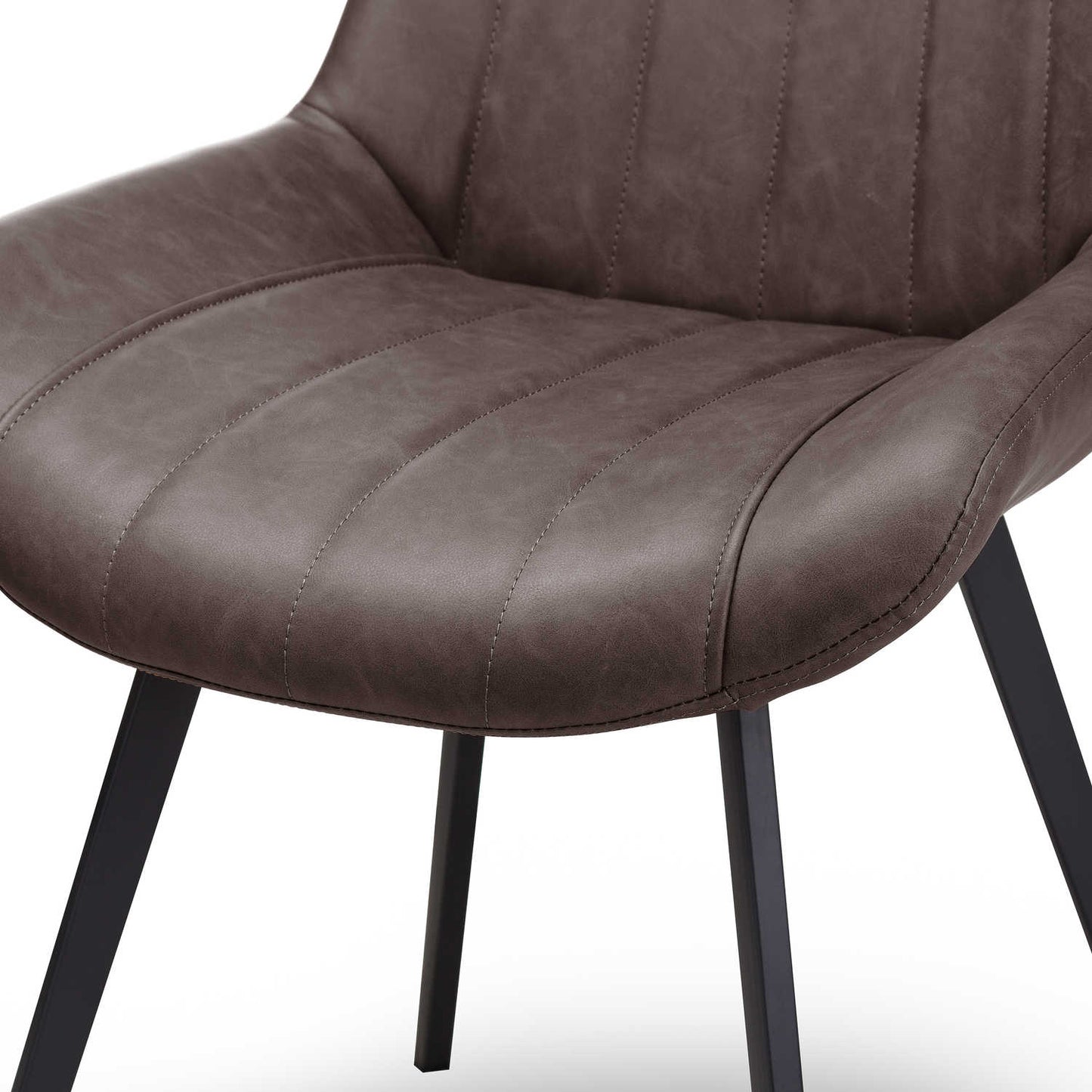 Malmo Coffee Dining Chair – Sleek Faux Leather Dining & Lounge Seating
