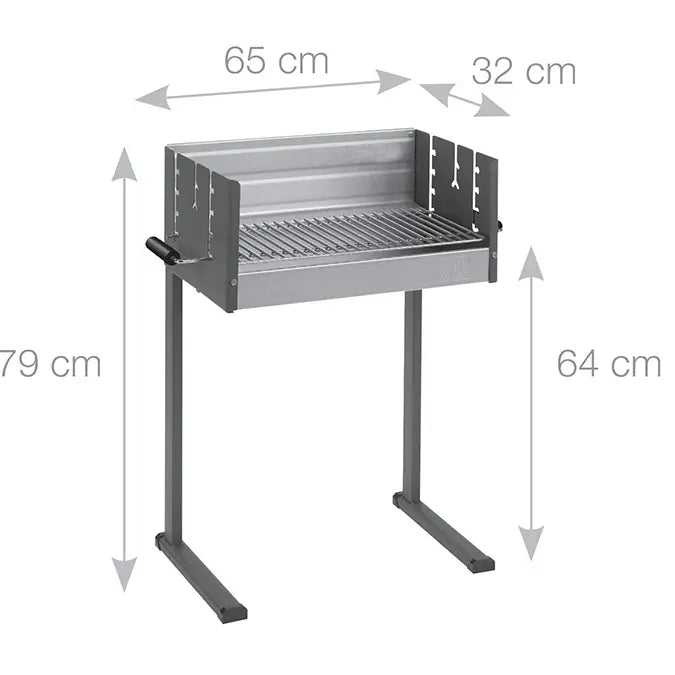 Martinsen Box BBQ 7100 Danish Charcoal BBQ with Adjustable Grill