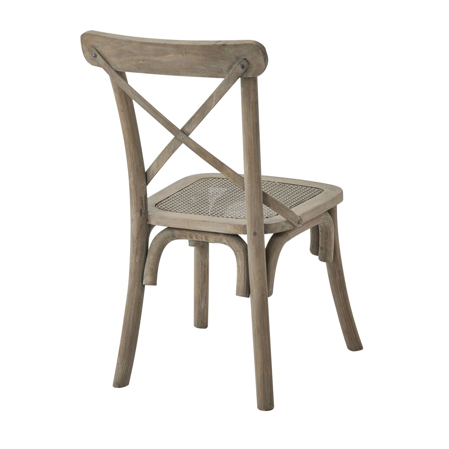 Copgrove Cross Back Chair with Rush Seat | Rustic Wooden Dining Chair