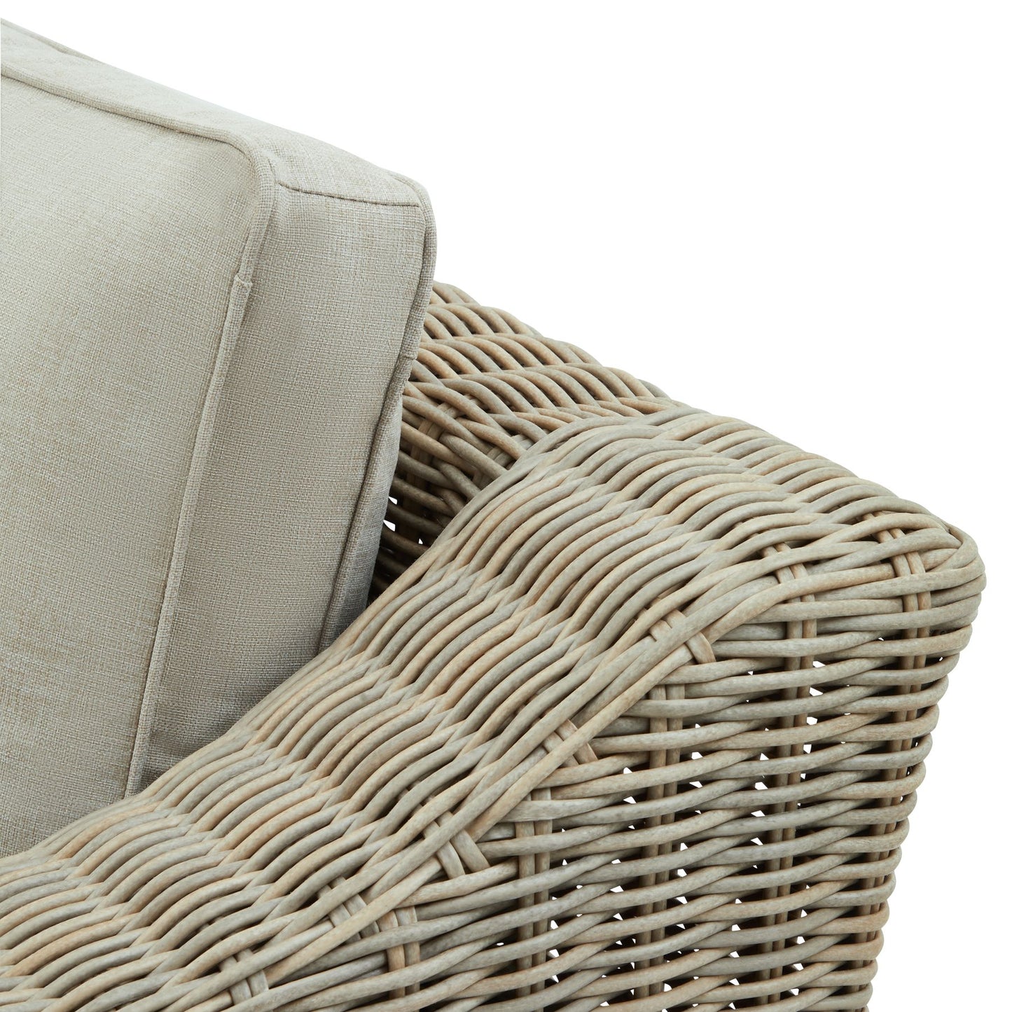Capri Collection Outdoor Armchair – HDPE Wicker & Olefin Comfort
