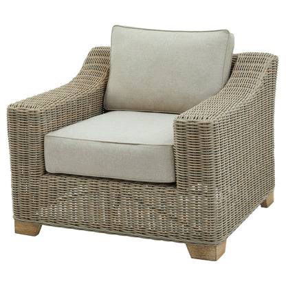 Capri Collection Outdoor Armchair – HDPE Wicker & Olefin Comfort