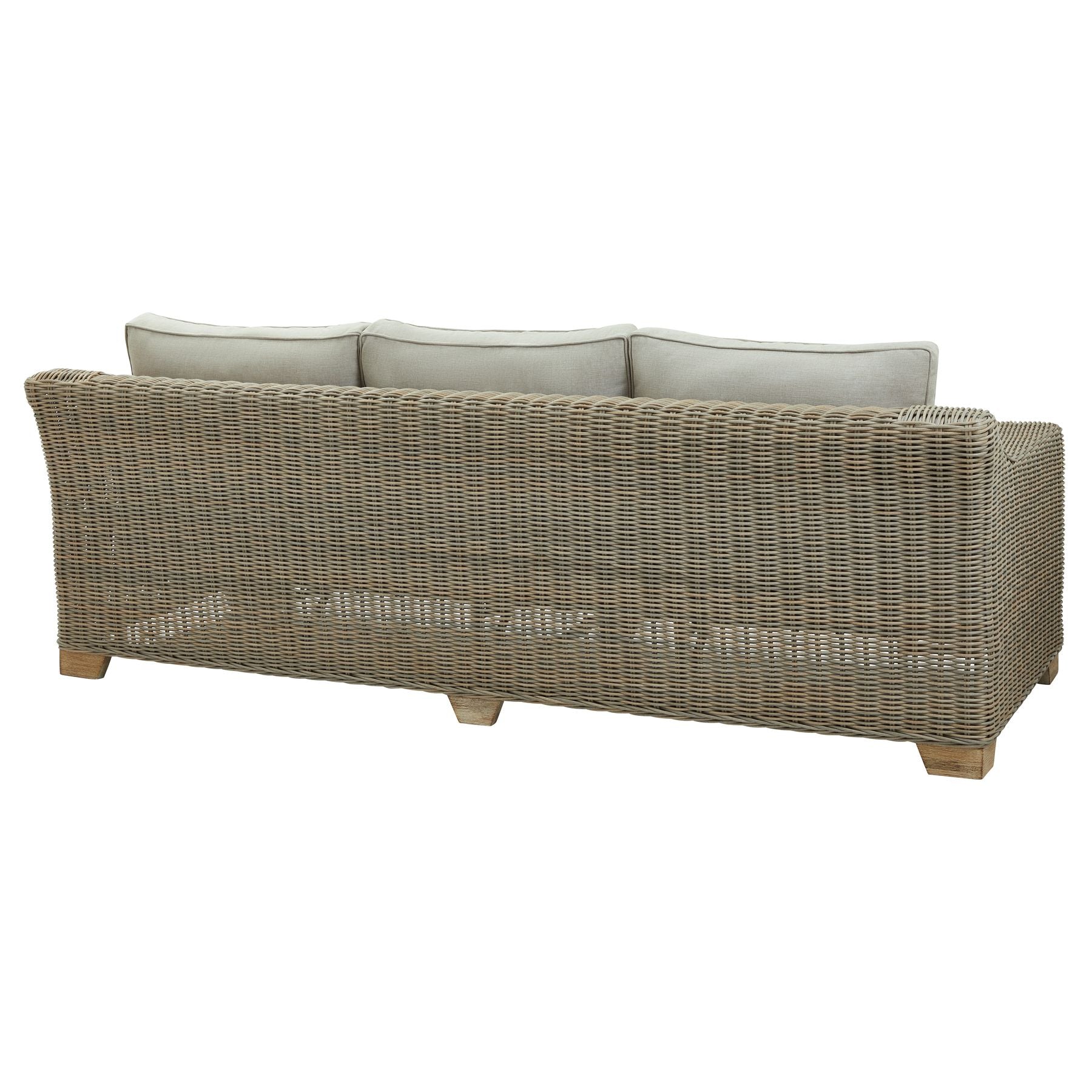 Capri Collection Outdoor Three Seater Sofa – HDPE Wicker Comfort