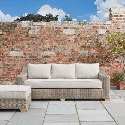 Capri Collection Outdoor Three Seater Sofa – HDPE Wicker Comfort