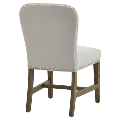 Cobham Grey Dining Chair | Weathered Oak & Upholstered Dining Seat