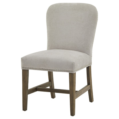 Cobham Grey Dining Chair | Weathered Oak & Upholstered Dining Seat