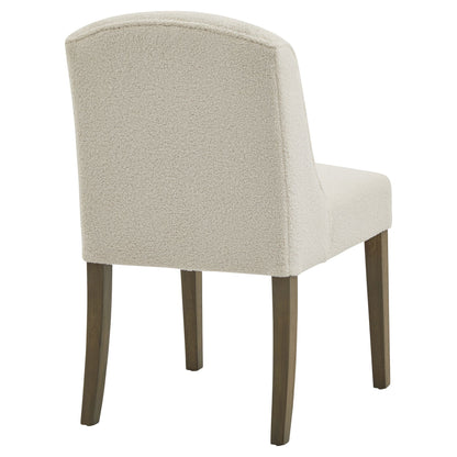 Compton Boucle Dining Chair | Cream Upholstered Dining Seat