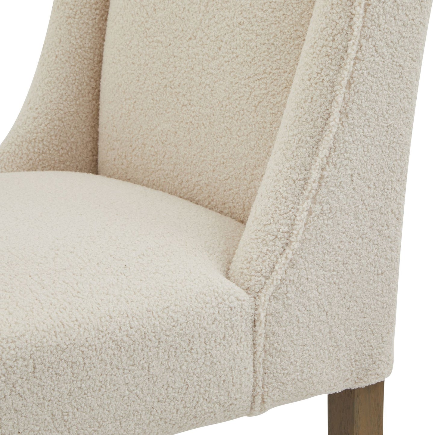 Compton Boucle Dining Chair | Cream Upholstered Dining Seat
