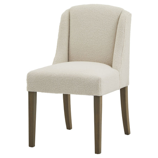 Compton Boucle Dining Chair | Cream Upholstered Dining Seat