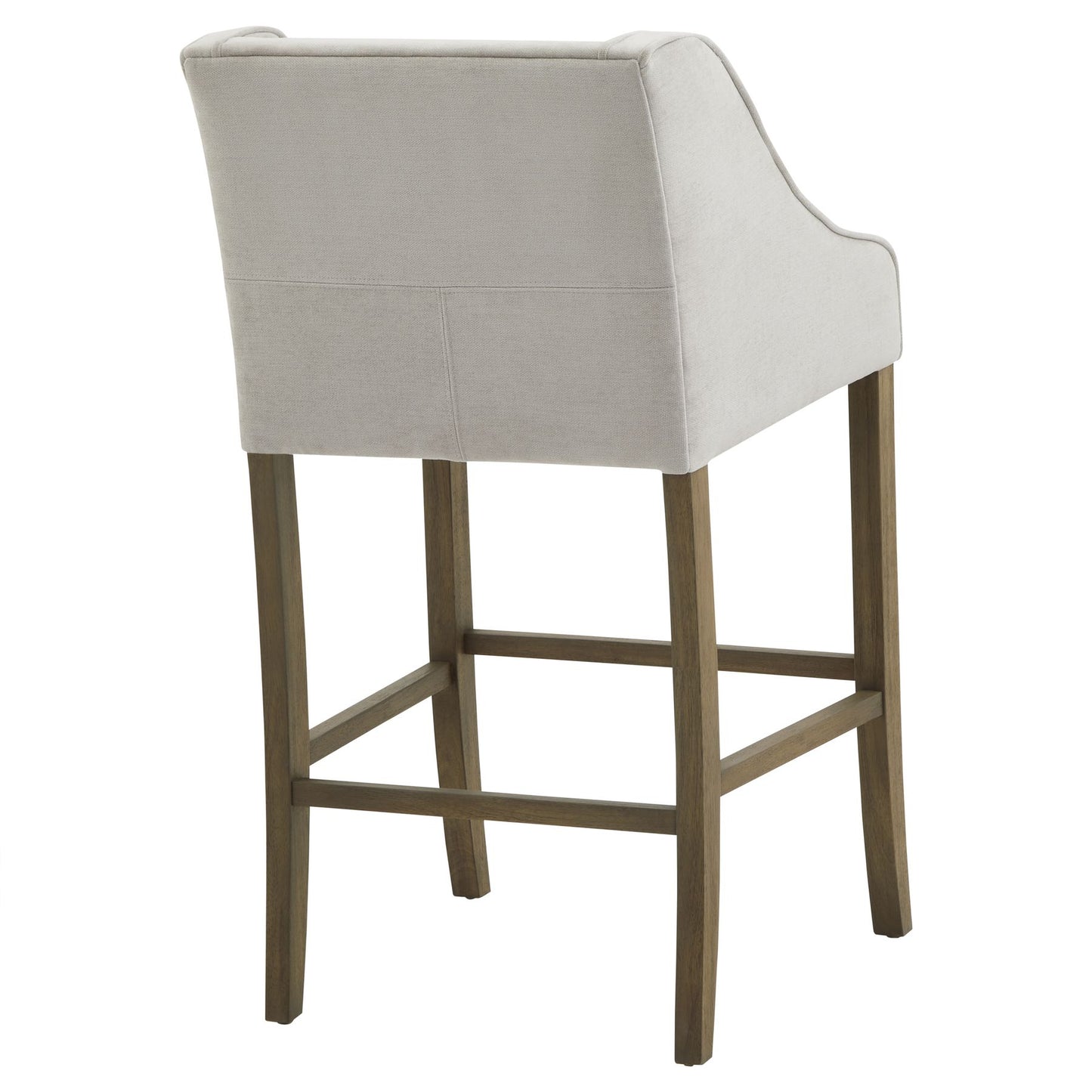 Epsom Grey Bar Stool | Light Grey Fabric Breakfast Bar Chair