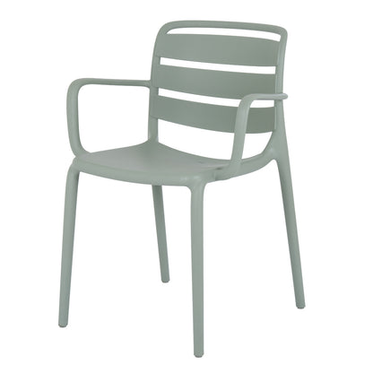 Velo French Grey Carver Chair | Stylish Indoor & Outdoor Dining Chair with Armrests