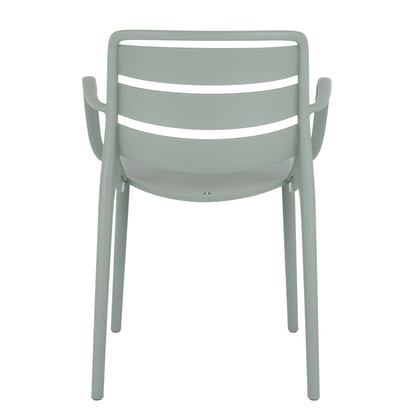 Velo French Grey Carver Chair | Stylish Indoor & Outdoor Dining Chair with Armrests