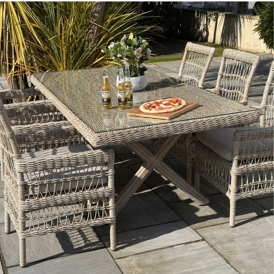 Provence Collection Outdoor 6 Seater Dining Set