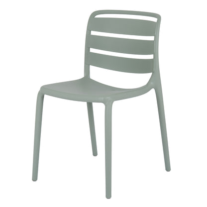 Velo French Grey Dining Chair | Stylish Indoor & Outdoor Plastic Garden Chair