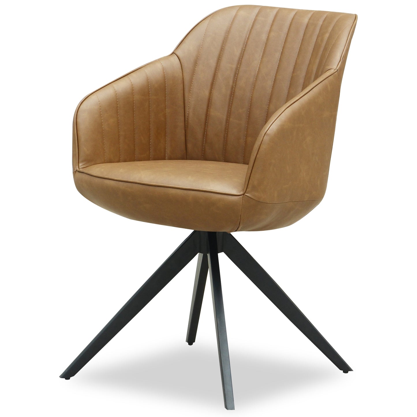 Uppsala Tan Chair | Warm Fabric Dining Chair for Modern Interiors
