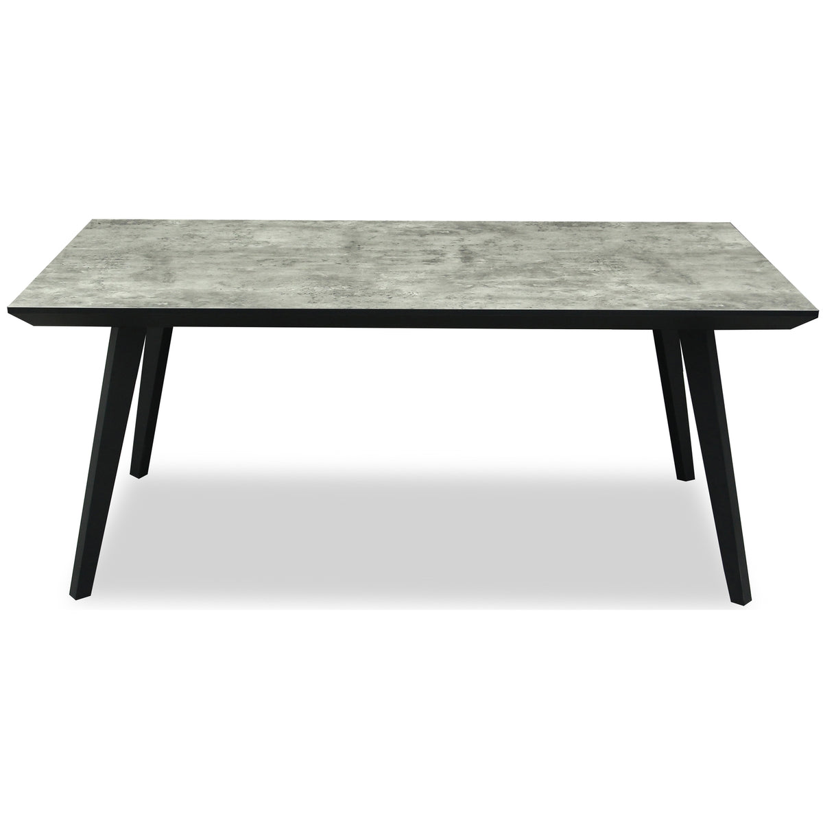 Nivara Rectangular Dining Table in Black and Grey