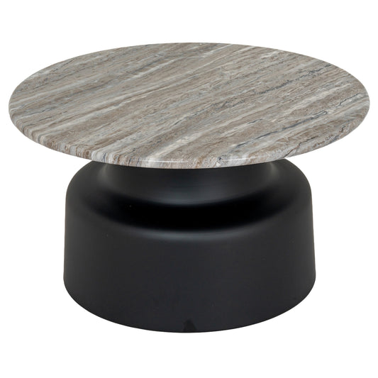 Oura Round Coffee Table – Versatile Metal & Wood Design